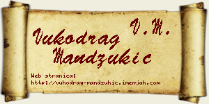 Vukodrag Mandžukić vizit kartica